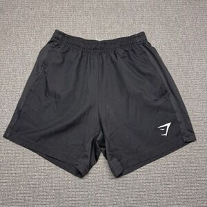 Gymshark Mens Black Athletic Training Shorts Size Small 5 Inch Inseam